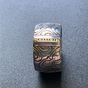 Coach ring vintage 925 sterling silver